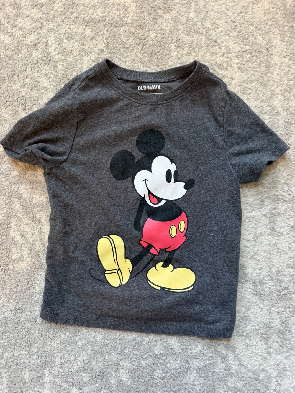 Old Navy Charcoal Mickey Mouse Tee- size 3T